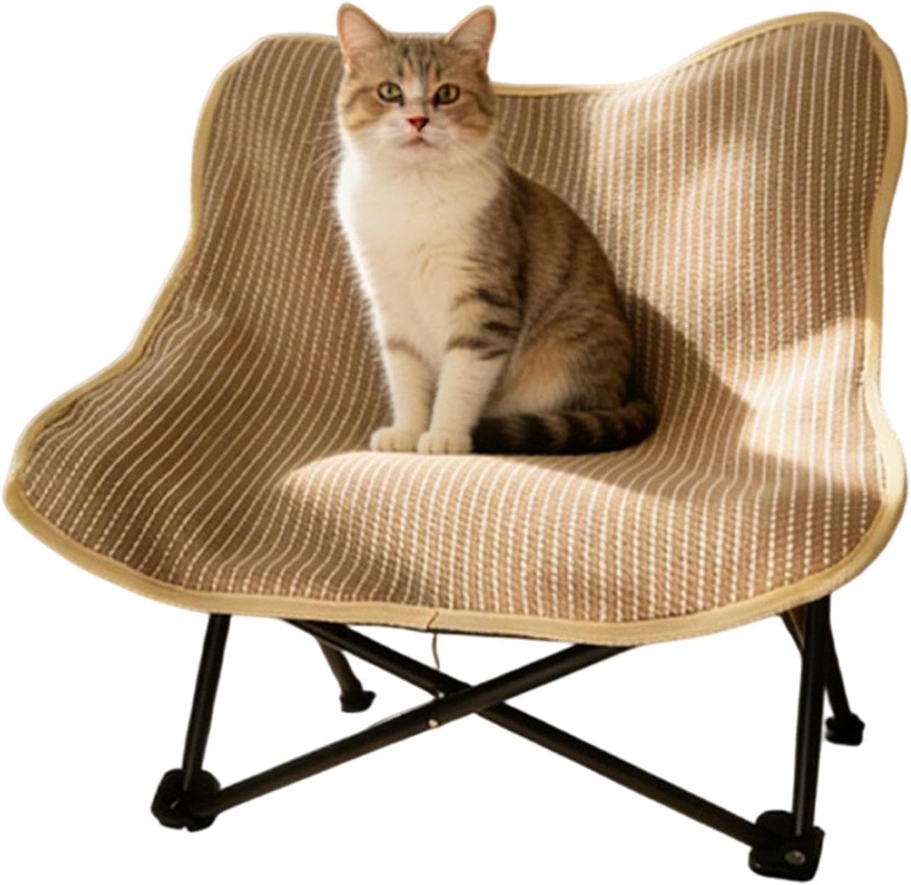 Cat Scratcher Bed - Portable Pet Lounger Chair,Sisal Scratcher Chair for Cat - for Small Medium Large Kitten Indoor Outdoor Garden Yard Playing Exercise