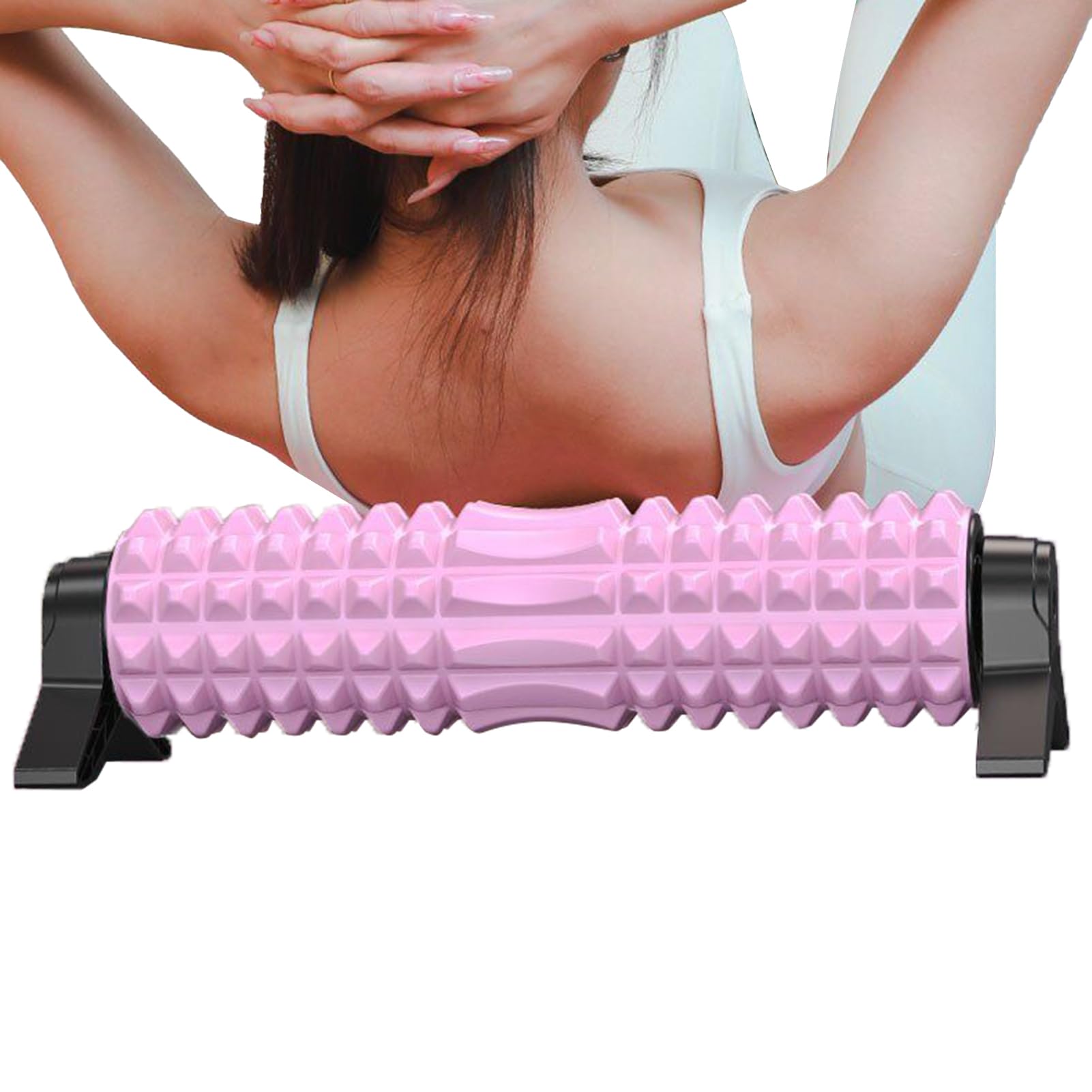Yoga Faszienrolle Festes Dehngerät Für Training | Feste Pilates Muskelrolle für Rücken Für Pilates Training Regeneration Home Gym Rücken Beine Schultern Nacken