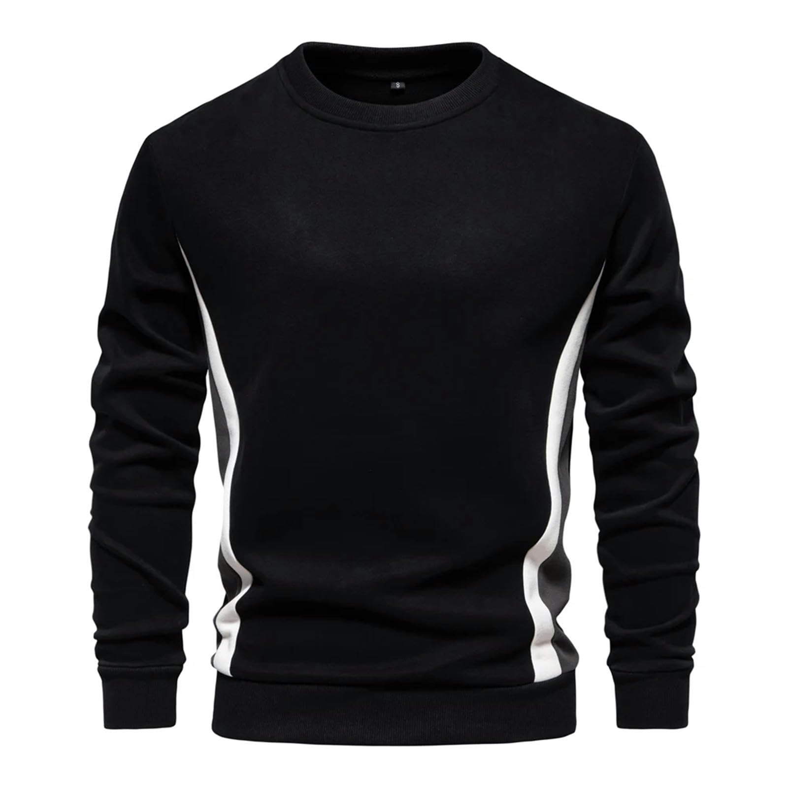 Sweatshirt homme XL coupe confort 90-100kg en coton noir