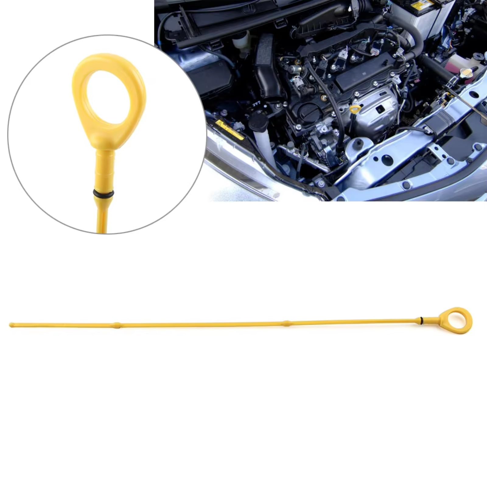 Asta di Livello Olio Motore per Toyota Yaris 1.3 2003 2004 2005 527mm Indicatore Livello Olio Motore Auto Asta di Livello ricambi 153010J020