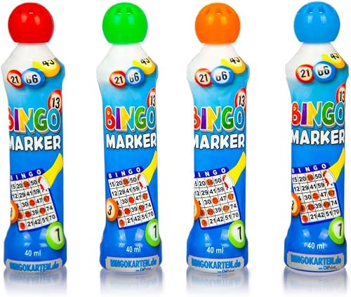 DiPrint 4 Bingo Markers/Bingo Dabber/Bingo Pens (4 Colours)