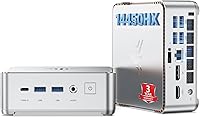 Vista 1 de KAMRUI Mini PC Hyper H2, Mini computadoras Intel Core 14450HX (10C/16T, 4.8GHz), 16GB RAM 512GB PCle4.0 SSD Micro PC de escritorio, pantalla triple