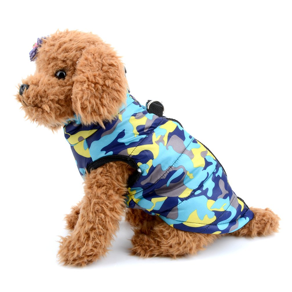 Ranphy Small Dog Camo Puffer Jacket with D-Ring and Zip - Image 2