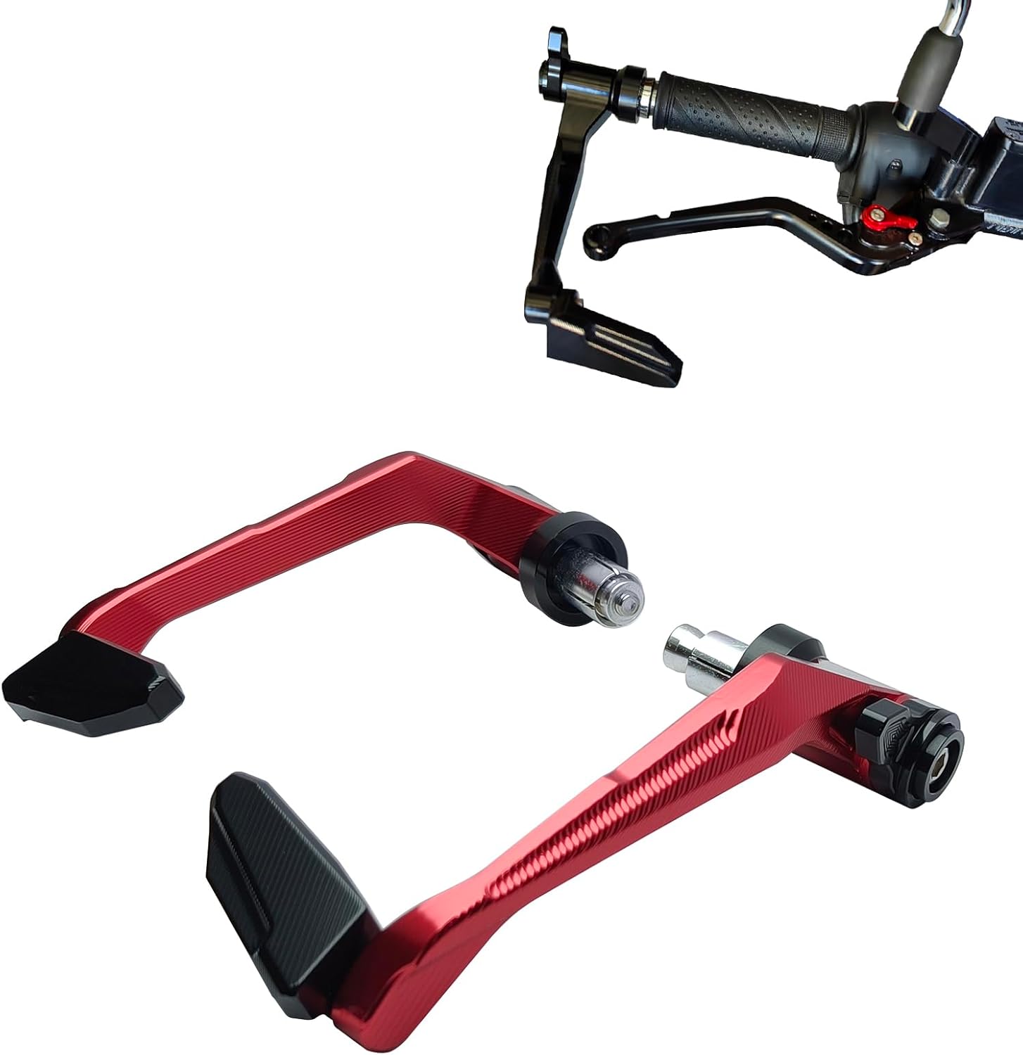 Motorcycle Brake Clutch Lever Guard Universal Replacement for Yamaha YZF R1 R1M R3 R6 R7 R25 R125 MT10 MT09 MT07 MT03 CNC Aluminum Hand Guard Handlebar Lever Protector(Blue)