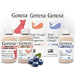 Genexa Kids\' Clean Cough, Pain & Fever Acetaminophen Value 3-Pack, Dye Free, 0% Artificial Additives, Cough Care for Children, Fever & Pain Reliever, 12 fl oz (3 Bottles)