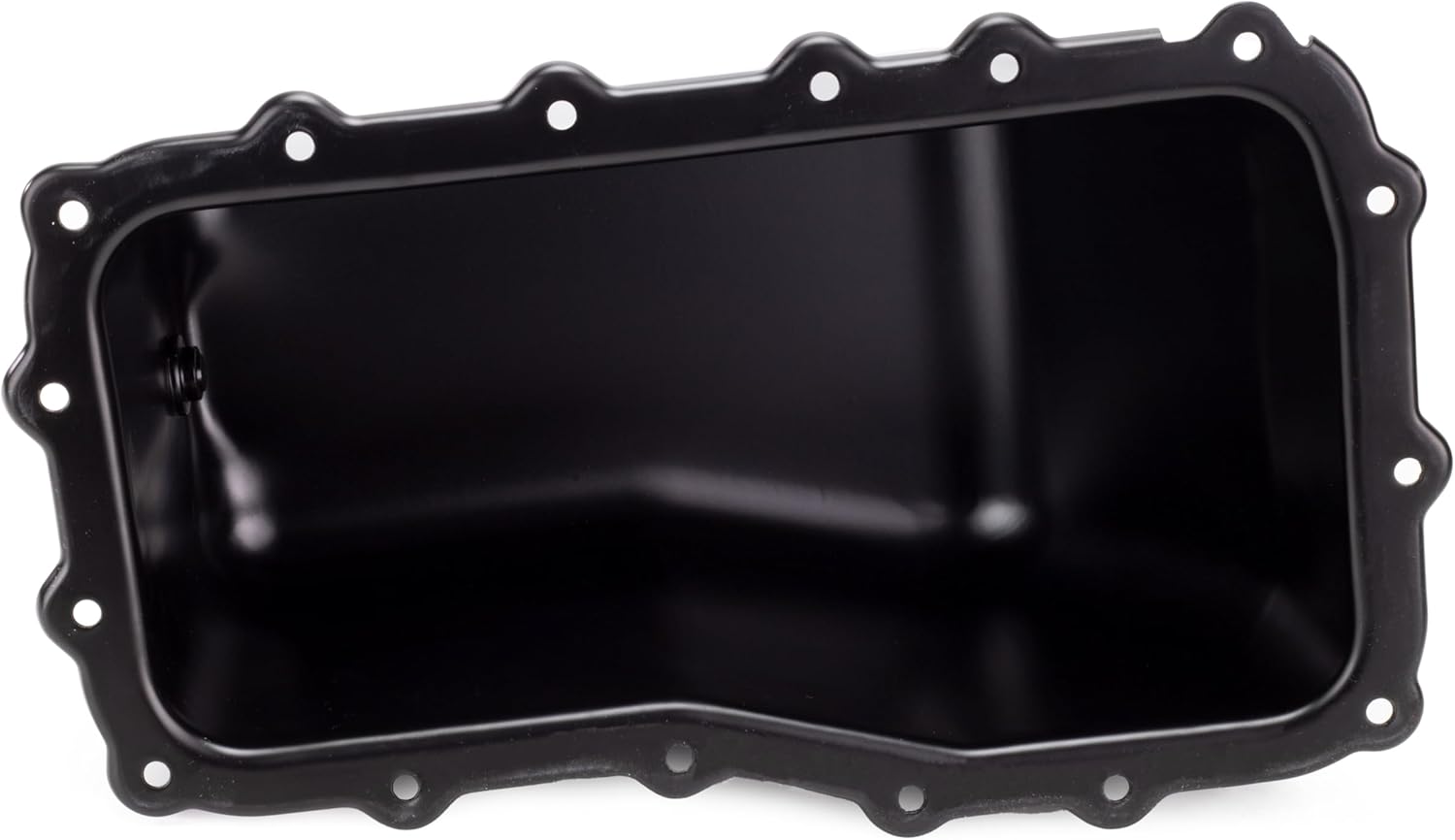Engine Oil Pan Sump with Drain Plug Compatible with Jeep Wrangler 2007 2008 2009 2010 2011, V6 3.8L, Replaces 4666153AC