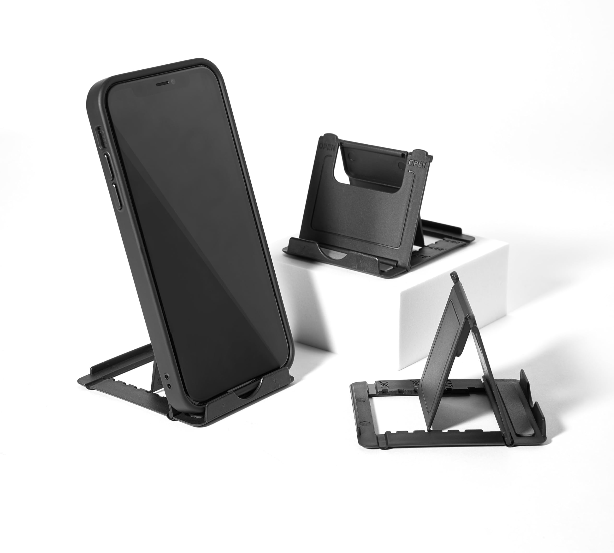 CHARGEWORX Stand for Tablets Smartphones 3-PK Adjustable Mount w 6 Viewing Angles Flexible Frame for Landscape Portrait Modes