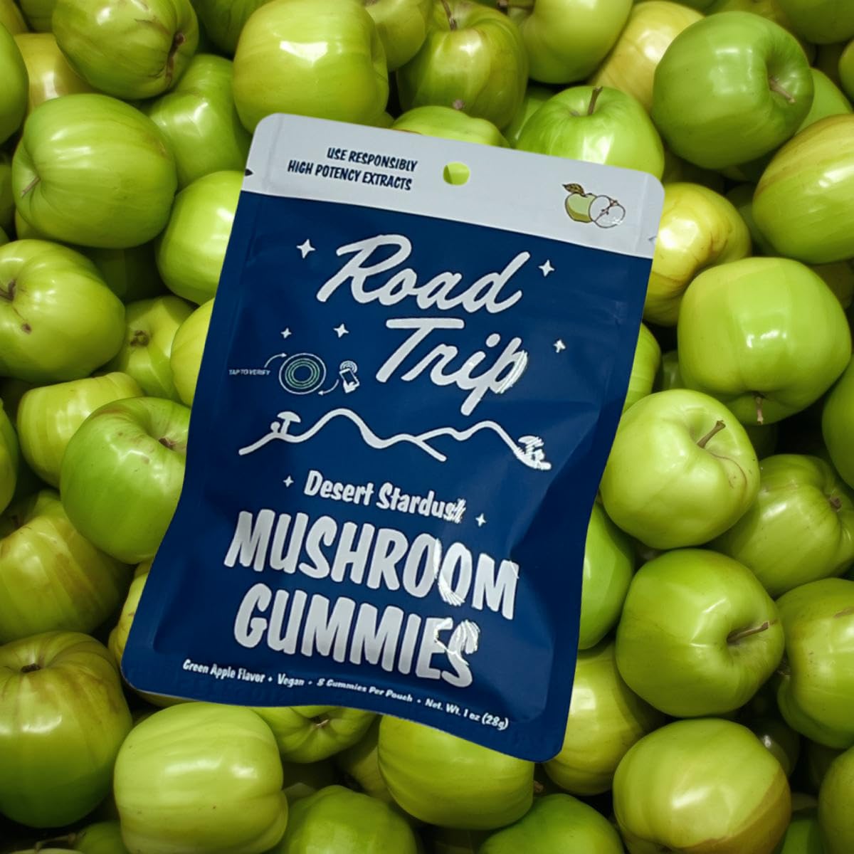 Road Trip - Desert Stardust - Mushroom Extract - Nootropic Blend - 2-Packs (2-Packs, Green Apple)