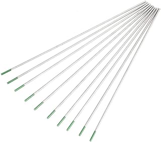 Electrodos TIG de - Electrodos de Tungsteno de Color Verde - Paquete de 10 - Ideal para Ac -itschweißen (2.0 mm*150 mm)