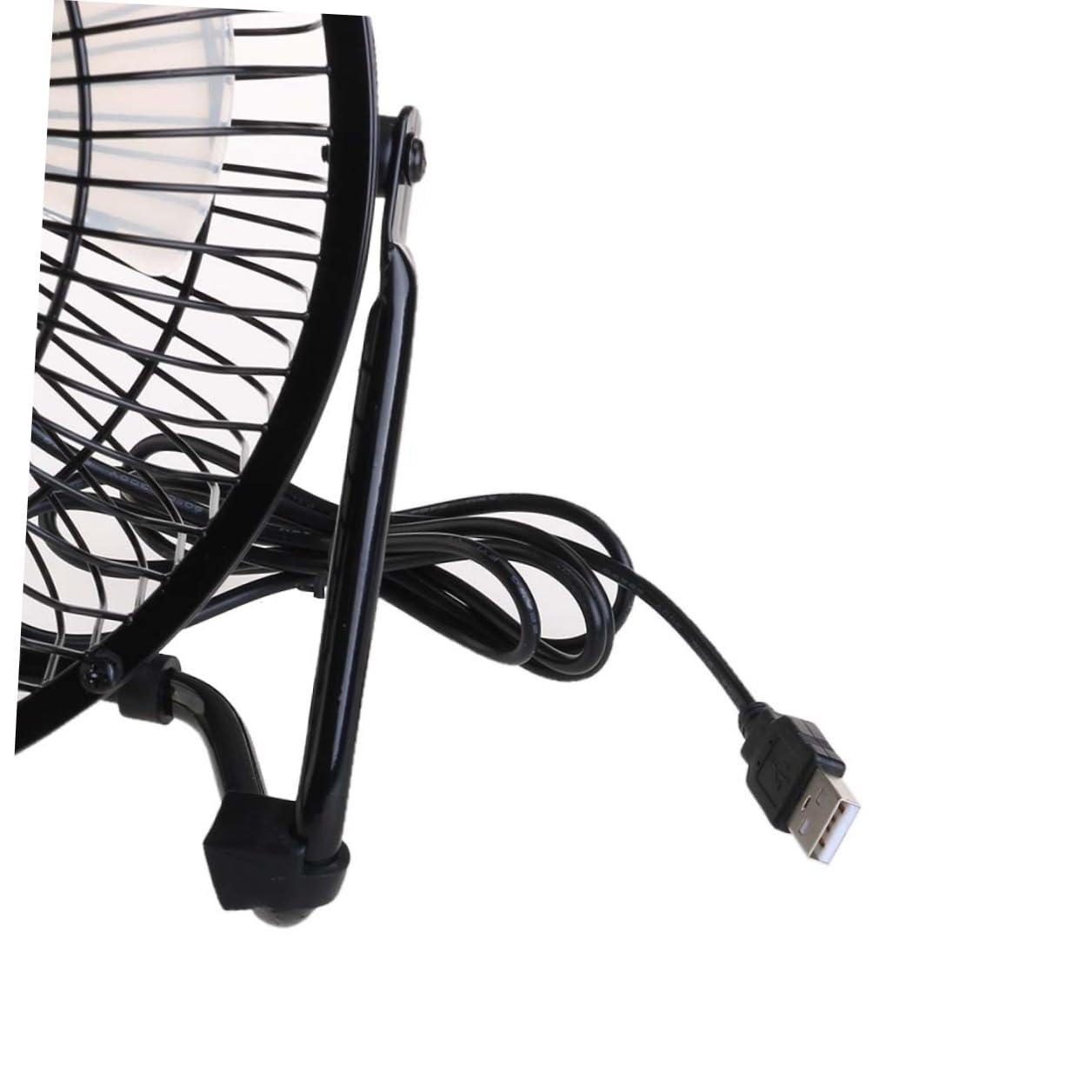 SHINEOFI Ventilateur USB Métal Rotatif Vitesses Réglables pour PC Ordinateur Portable Noir Câble