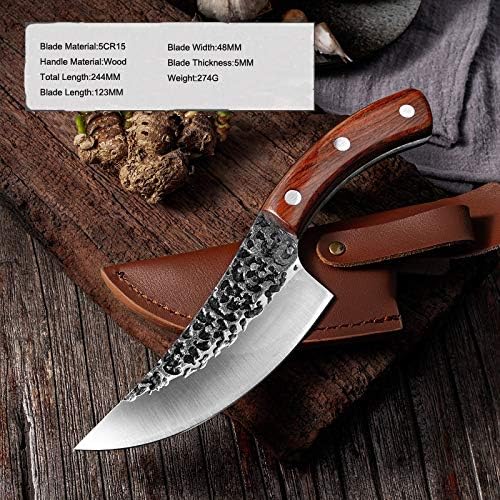 DAXXIN Meat Cleaver,Cleaver Knife, Butcher Kitchen Knife Meat Cleaver Handmade Vegetable Knives kitchenware Traditonal cutlery Sheath
