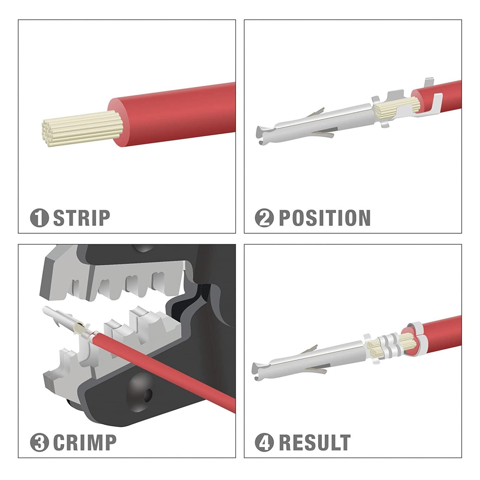 Herramienta De Engaste Herramienta De Crimpado De Alambre De Trinquete For JST ZH 1,5mm,PH2.0mm,XH2.5mm,Dupont 2,54mm, Alicate De Crimpadora De Terminal De Barril Abierto De Paso PrecisióN Fiable(SN-2