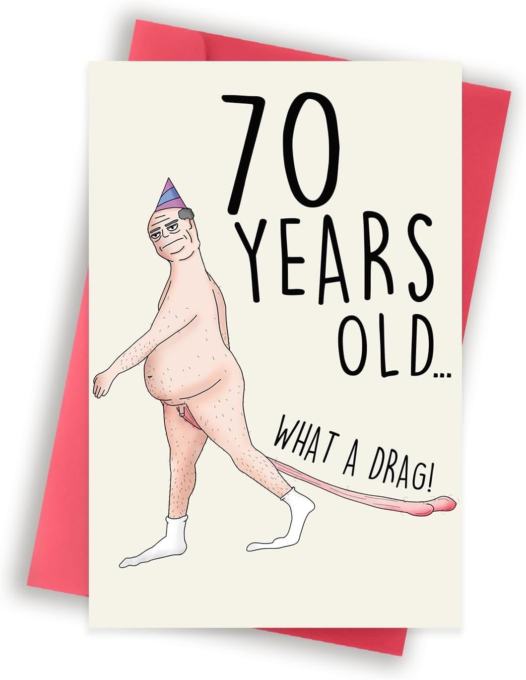 Funny 70th Birthday Card, 70th Birthday Gifts for Men Him Husband Boyfriend Dad Grandpa, Unique 70th Birthday Decorations, Best 70 Year Old Birthday Card Gifts Idea