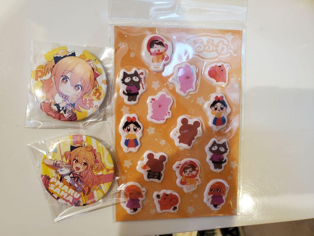 Amazon | P丸様。 グッズ 缶バッジ シール セット | シール