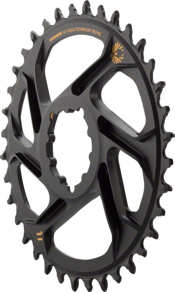 SRAM Chain Ring X-Sync 12S 36T Dm 6mm Offset, Gold