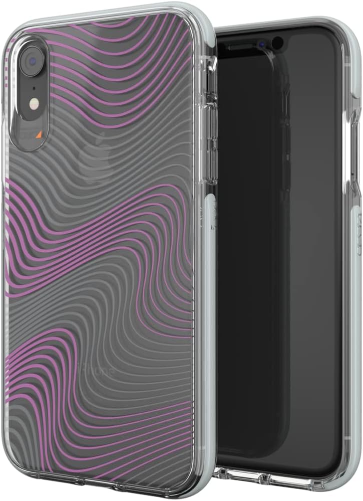 Gear4 Victoria D30 Case for iPhone XR - Fabric (Purple/Clear)