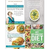 Anti inflammatory diet, autoimmune solution, paleo cookbook and the anti-inflammatory & autoimmune cookbook 4 books collection set