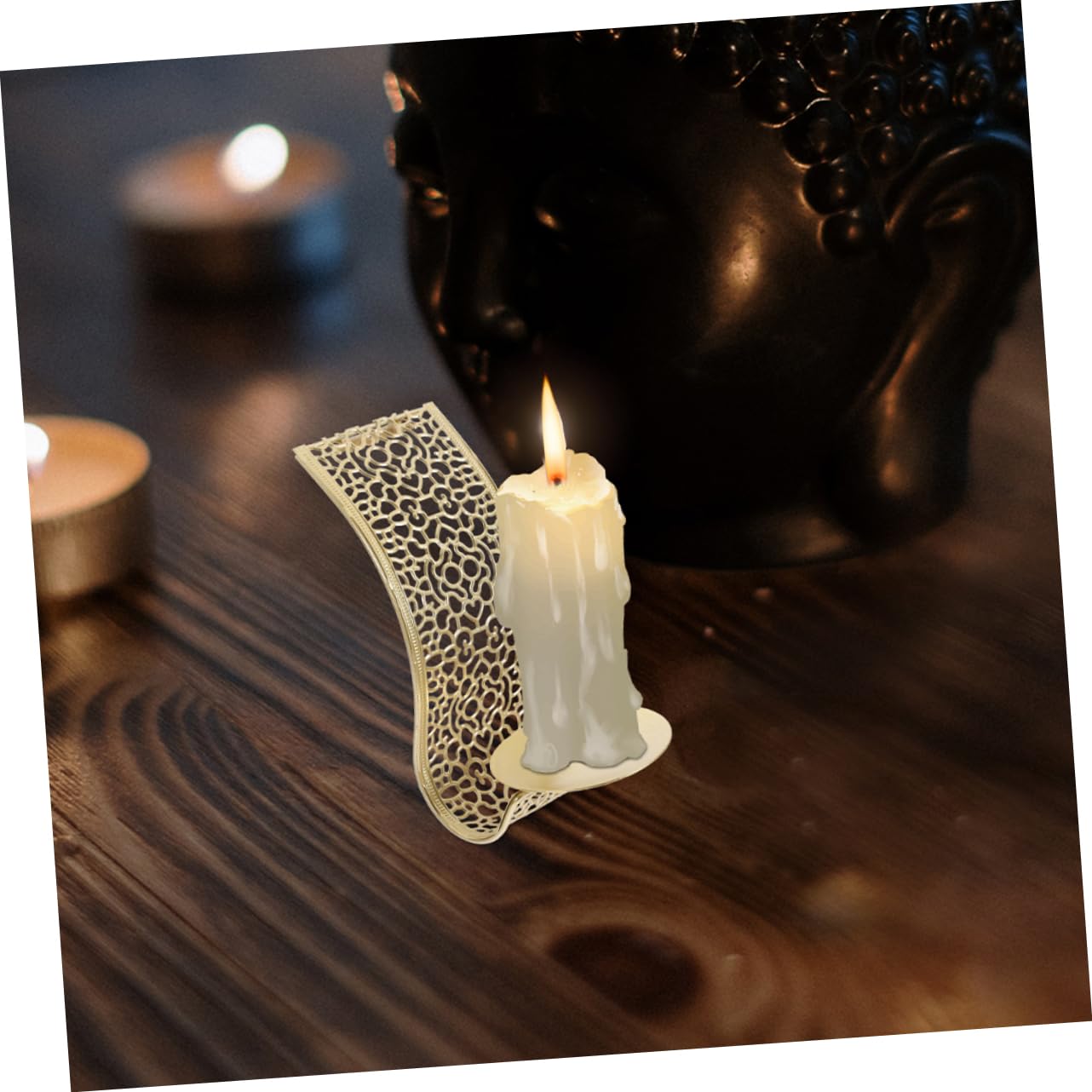 アラビア　壁掛けキャンドルスタンド Amazon｜HOMOCONO 4個壁掛けキャンドルホルダー アイアン製