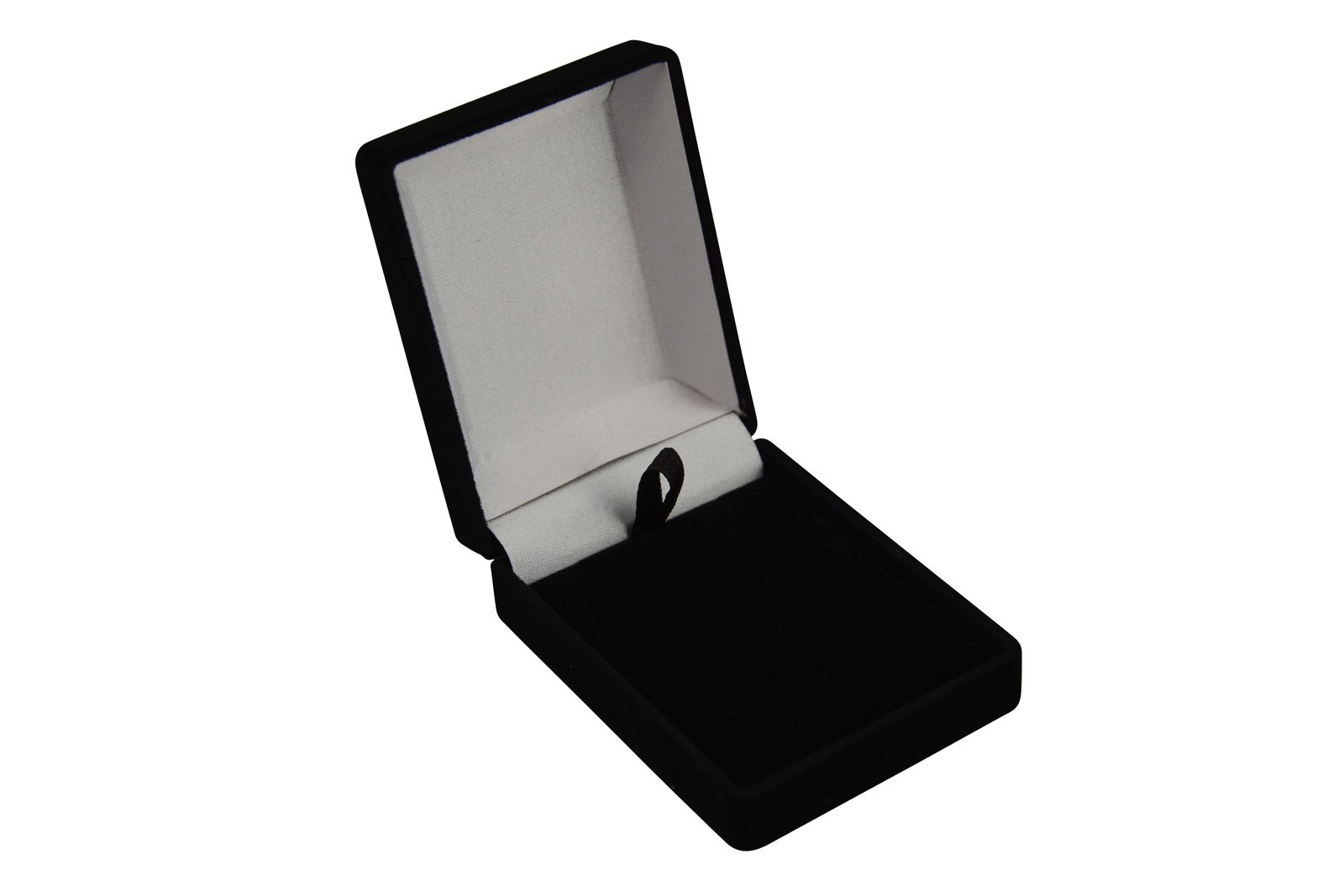 Vale Footstools Black Square Velvet Jewelry Ring Earrings Watch Necklace Bracelet Display Box Gift Jewelry Box