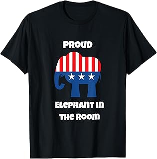 Proud Elephant in the Room Republican Patriotic Women Men T-Shirt