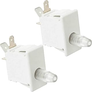 PartsBroz WR23X29170 (2-Pcs) (White) Door Light Switch - Compatible with General Electric Refrigerator - Replaces AP6286938 PS12345033 WR23X10749 WR23X10759 - Ultra Durable Replacement