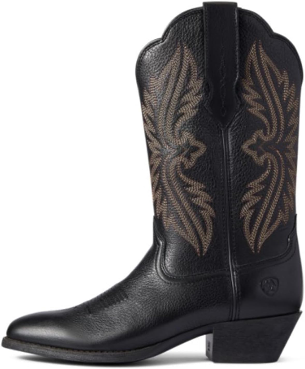 ARIAT BMVY9 Womens Heritage R Toe StretchFit Western Boot Black Deertan 7.5 - Image 2