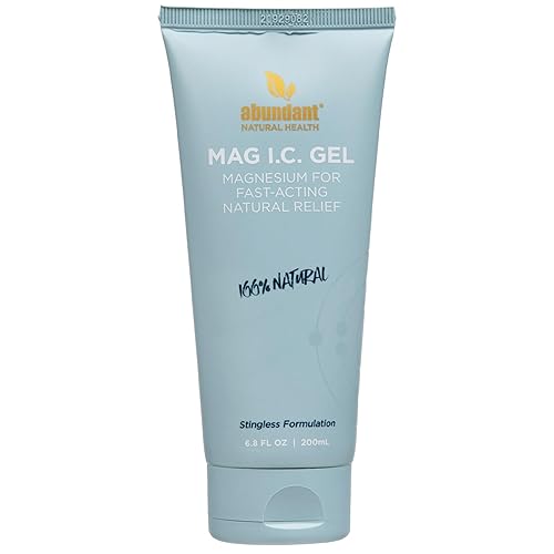 MAG I.C. Gel Gel de magnesio 100% natural para un alivio eficaz. Uso diario para refrescar y calmar la piel. Exfolia suavemente y abre los poros,