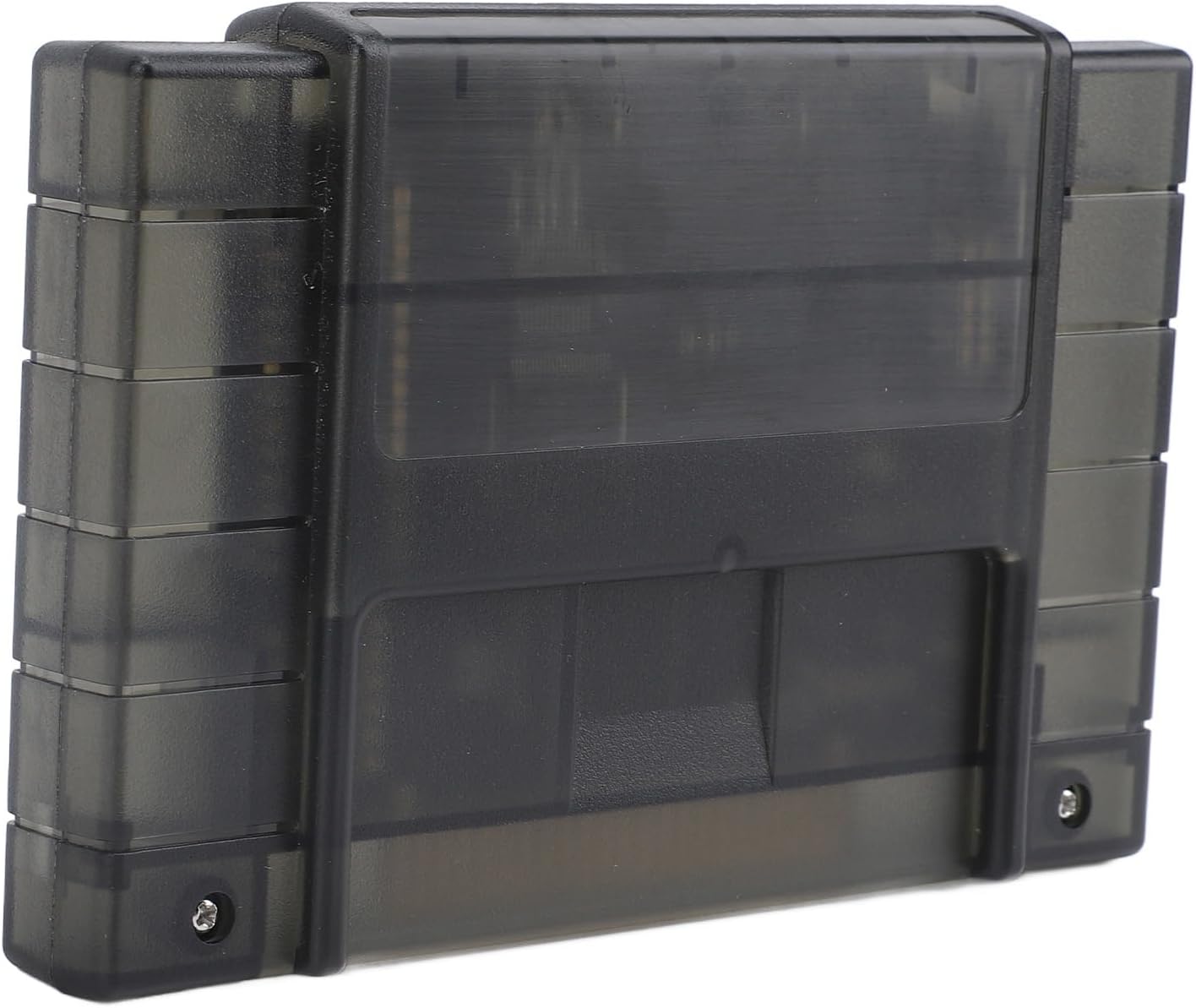 3000 in 1 V1.0 Game Cartridge with 8GB Memory Card for SNES Console, Supports FAT16 FAT32, Auto Save Function, Region Free Games Compatible with USA SNES Systems (Transparent Black)