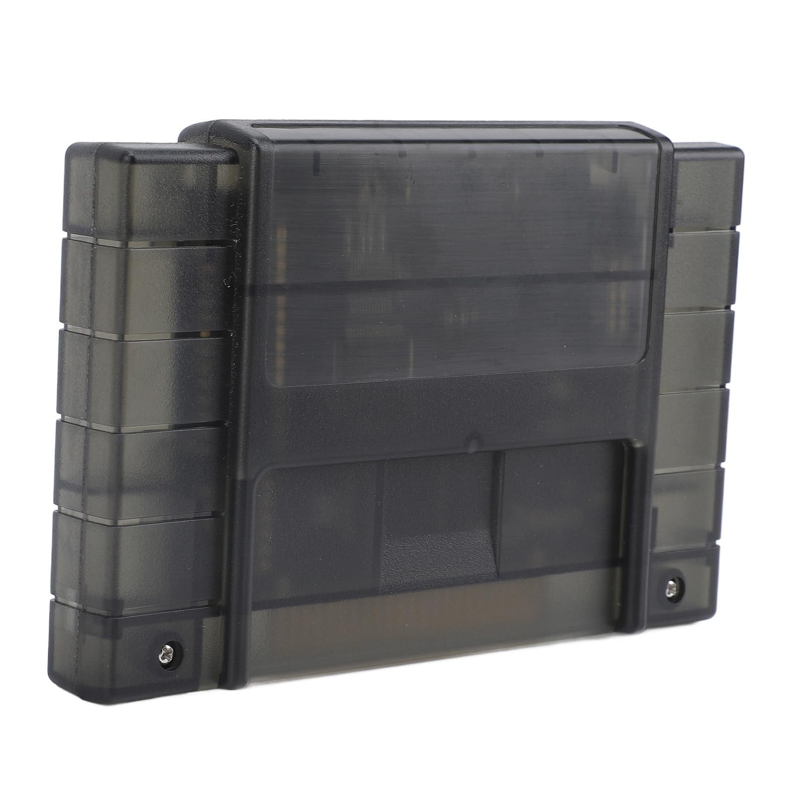 Cartucho de juegos 3000 en 1 V1.0 con tarjeta de memoria de 8 GB para consola SNES, cartucho multijuego compatible con FAT16 y FAT32, función de guardado automático para (Negro transparente)