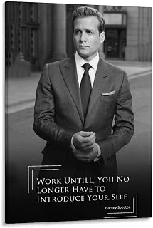 Suits:Harvey Specter Movie Poster Film Poster Picture (9) Wall Art Poster Scroll Canvas Painting Picture Living Room Decor Home Framed/Unframed 24x36inch(60x90cm)