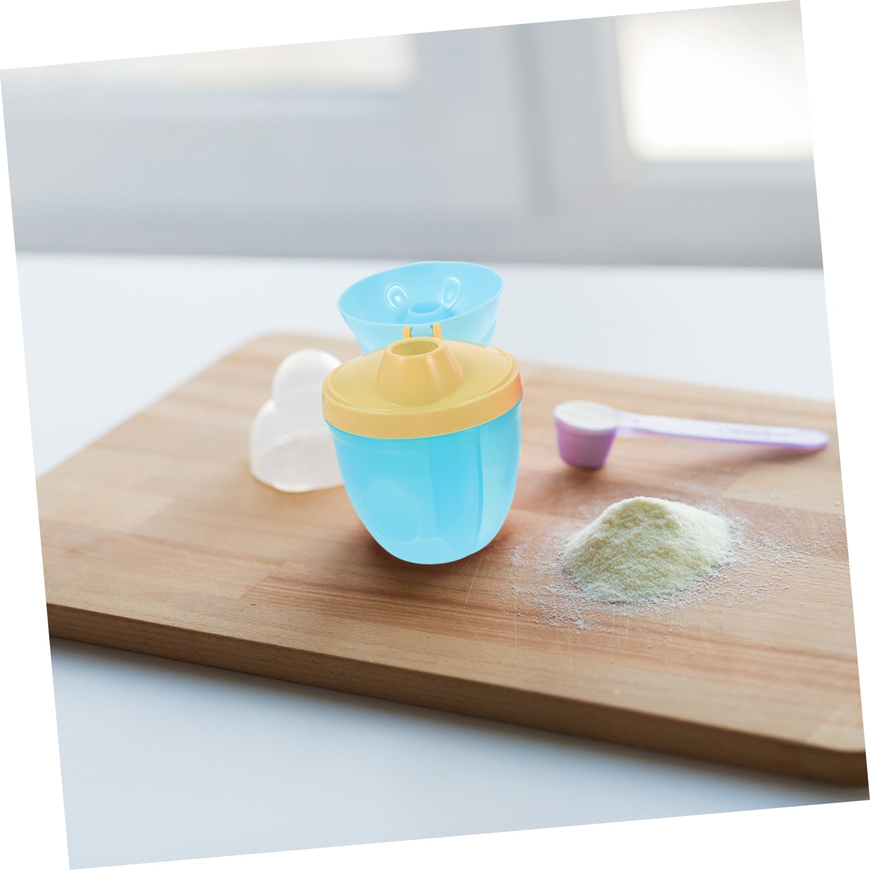 BESPORTBLE 2 Pack Large Capacity Milk Powder Box Holder Travel Snack Storage Dispenser