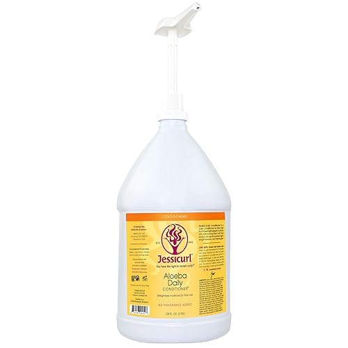 Jessicurl, Aloeba, acondicionador diario para cabello fino, 128 onzas líquidas