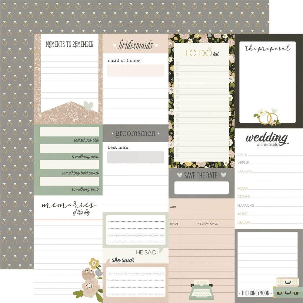 Happily Ever Paper EL Journal Elements Simple Stories cartes de scrapbooking - 4