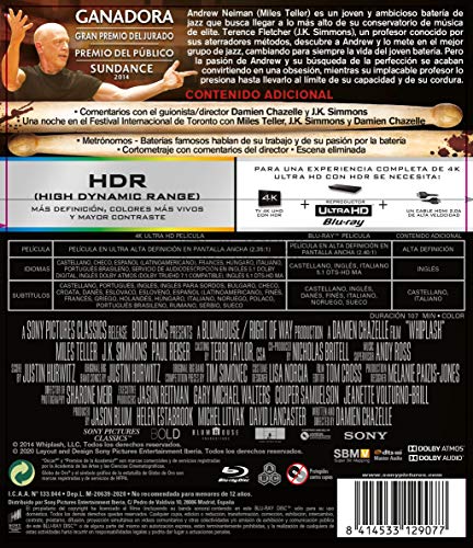 Whiplash 4K Ultra-HD combo Blu-ray master haute définition - 2
