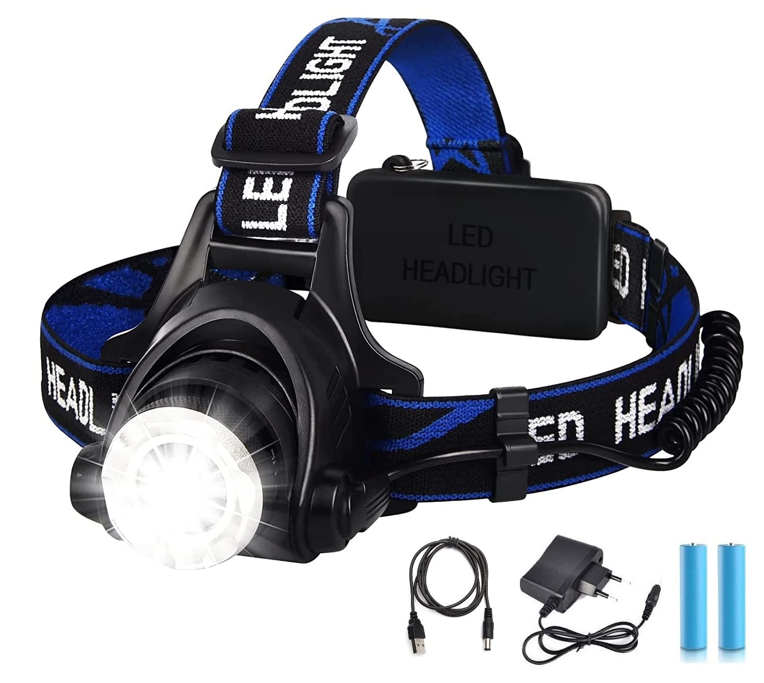 JAMUNESH ENTERPRISE Headlamp Torch, USB Rechargeable Water Resistance Ultra Bright Single LED 4 Modes Headlamps Flashlight for Trekking Fishing (Emergency, Plastic) (B0BMM59C63) Amazon Price History, Amazon Price Tracker