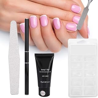 4 peças de extensão de unhas de gel lixa de unhas ponta de unha caneta de arte de unhas ferramenta profissional para arte de unhas, ferramenta de arte em unhas