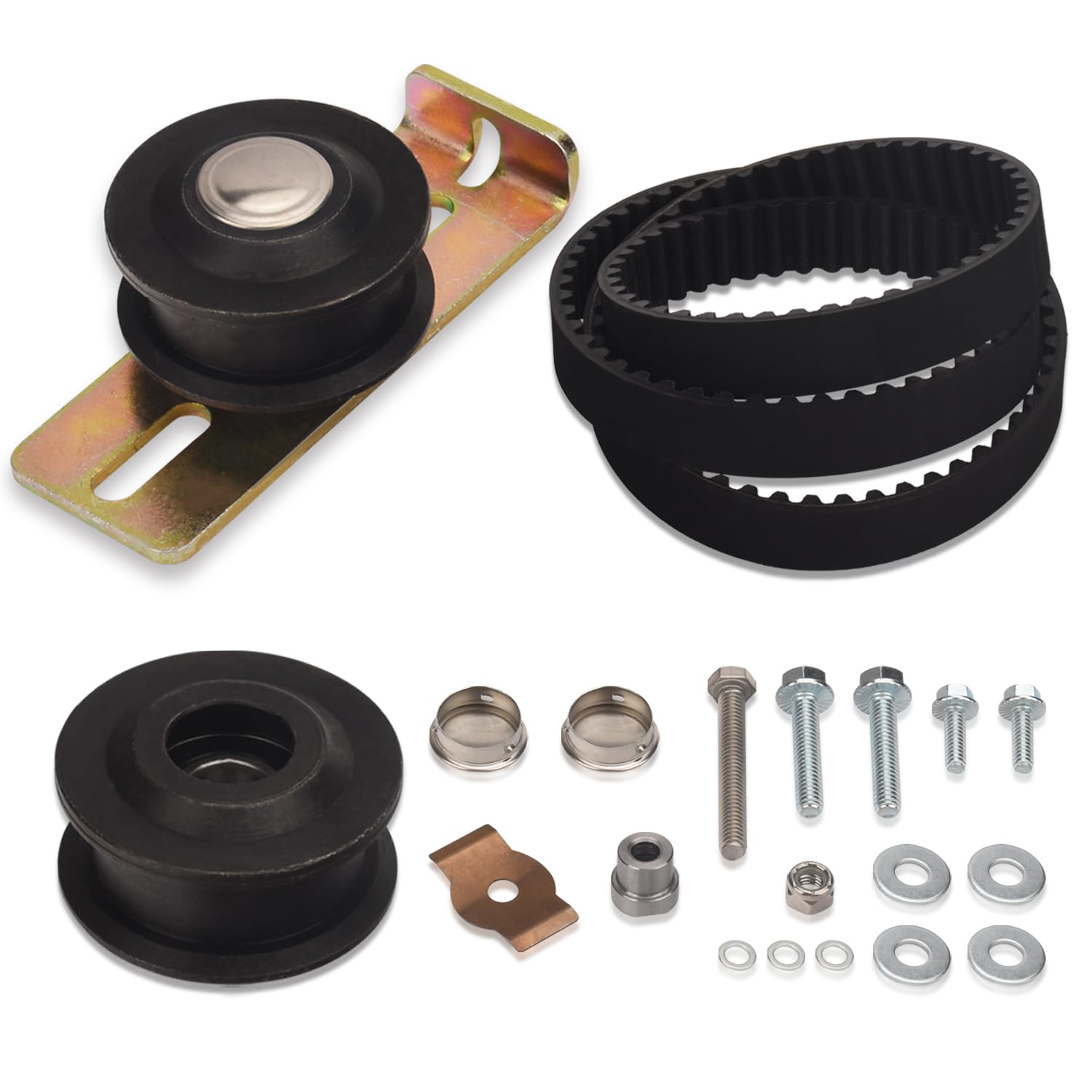 1267890 Pulleys and Idler Leather Belt Kit Compatible with