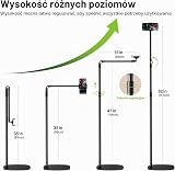 elitehood Stojak na telefon podłogowy do filmowania, uchwyt na telefon pod | Regulowany uchwyt na telefon do łóżka, krze