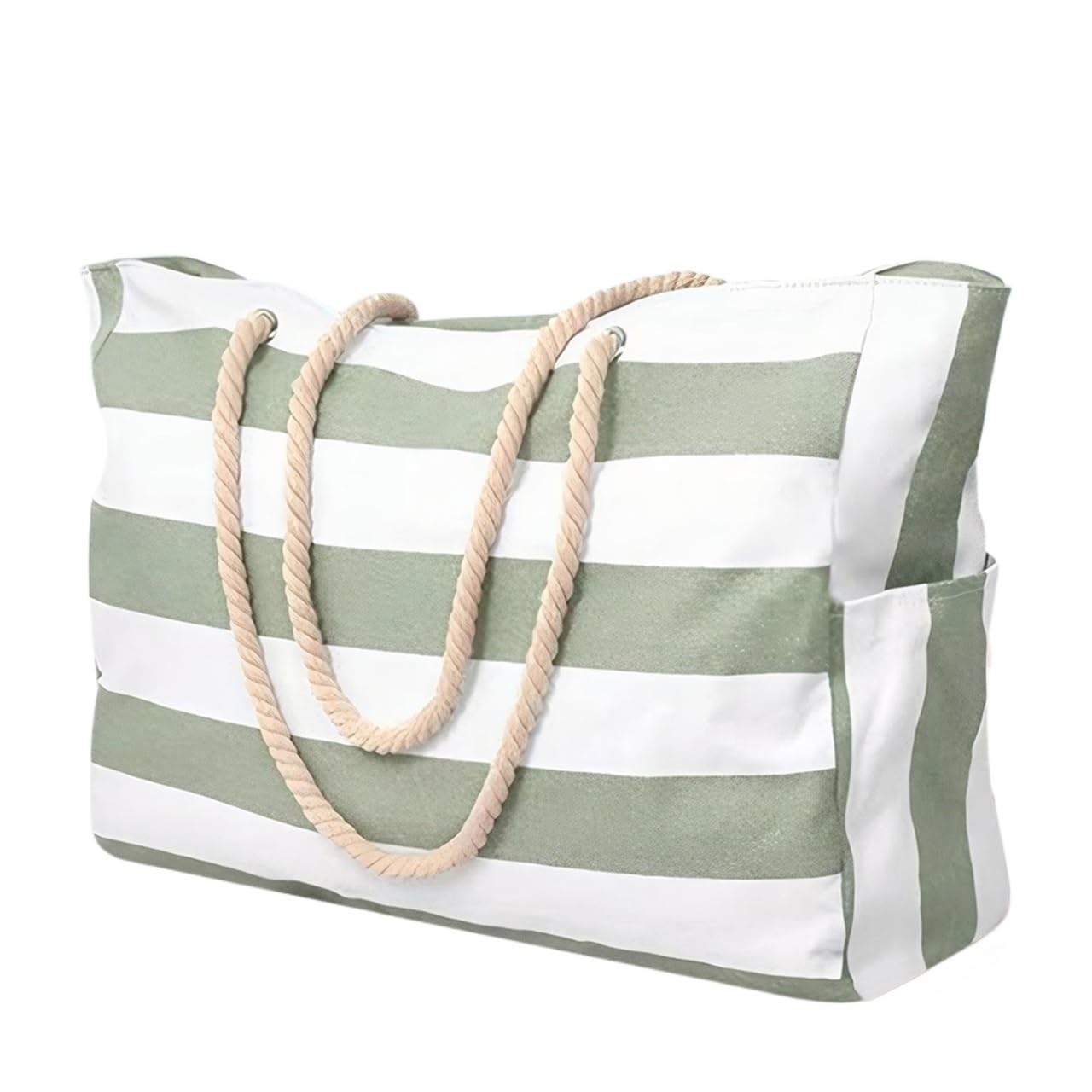 Bolso De Playa Verano Lona A Rayas for Mujer