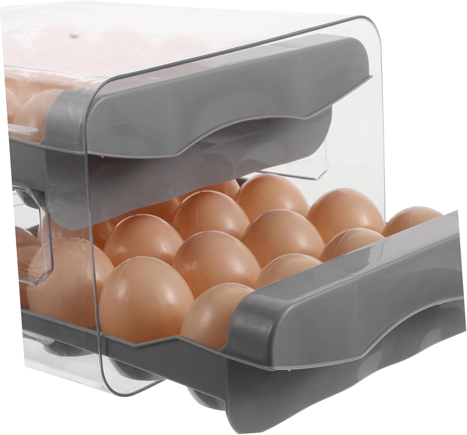Ciieeo Egg Holder Storage Box Refrigerator Egg Organizer Lid Fridge Organizer Tray