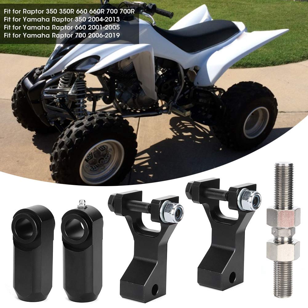 Kit Abaissement Réglable Pour Yamaha Raptor 350/660/700 | Élargisseur De Voie +2 Pouces | Réglage Hauteur 1 à 4 Pouces | Motocross, Trail