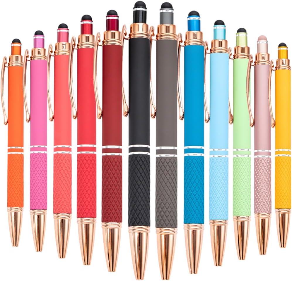 Custom Ballpoint Pens Personalized with Name & Logo - Bulk Customized Pen for Wedding, Birthday, Office, Business Gifts, Party Favors, Anniversary, Church Events (Grass green,20)