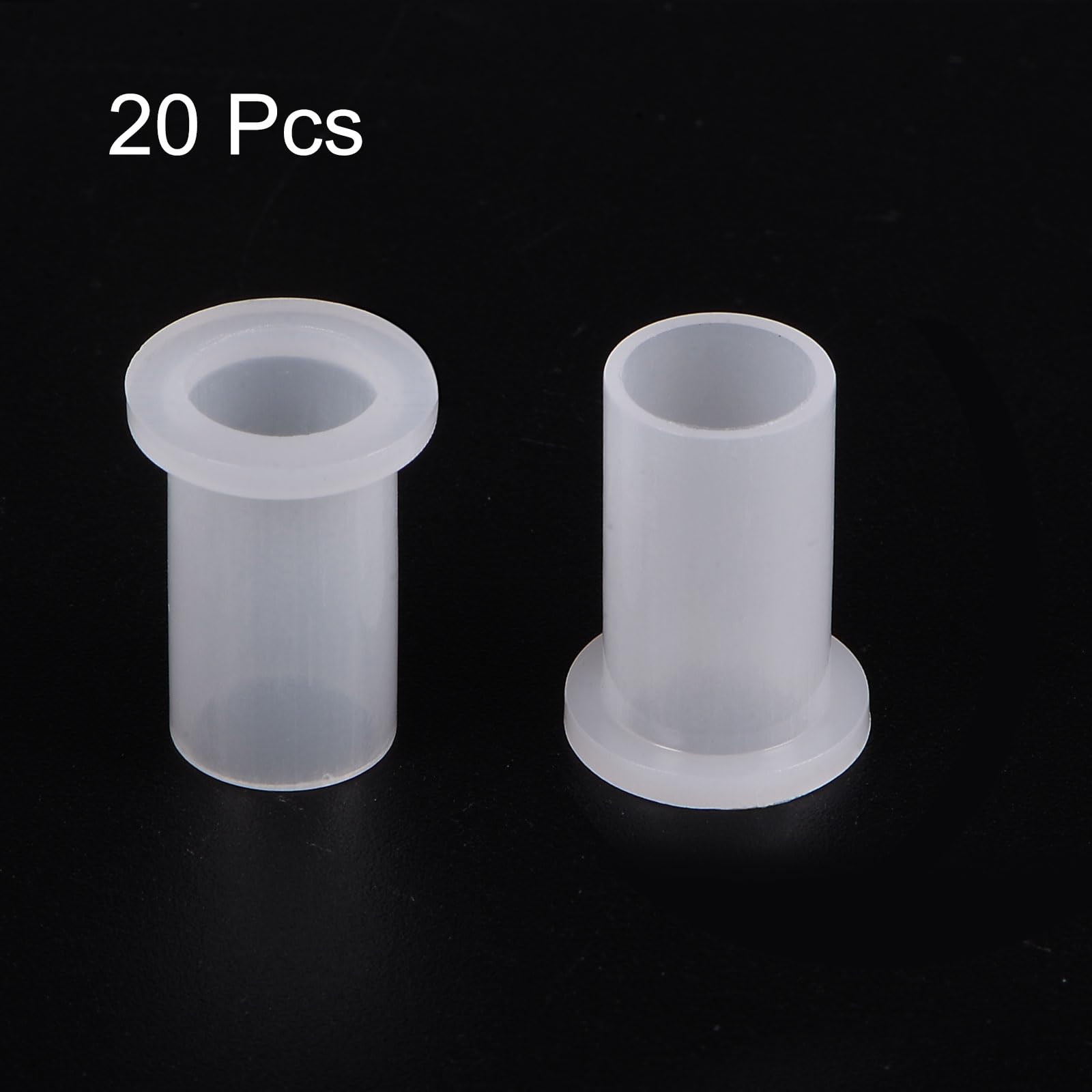20x Nylon-Flanschbuchse ID 8mm X OD 9,55mm X Länge 17,5mm | Selbstschmierend, Verschleißfest