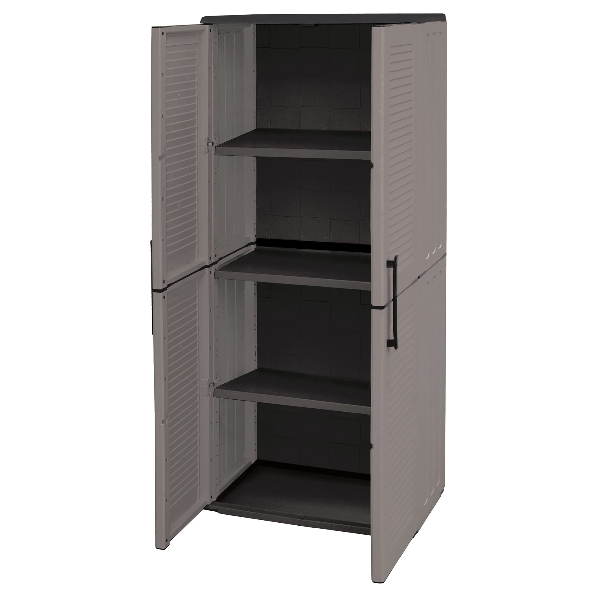 Art Plast E71/TP Armadio alto in plastica, economico, grigio/nero