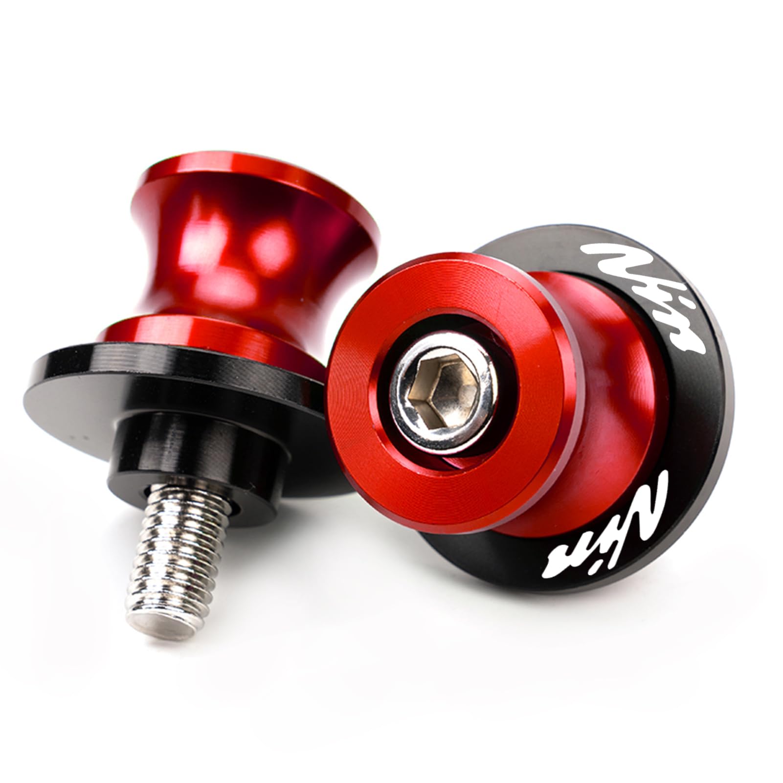 Motorcycle Swingarm Spools For Ninja 500 650 ZX6R ZX10R ZX4RR Red