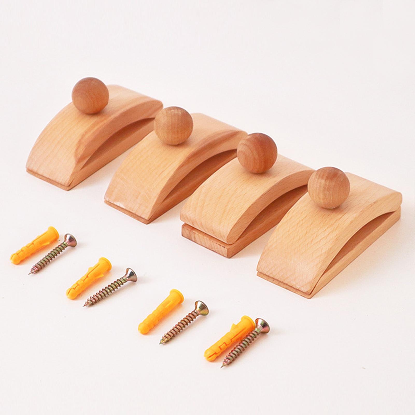 6 Stuks Mahonie Quiltwandhangers - Extra Brede Wandtapijten Hangers Met Sterke Grip - Inclusief Hardware