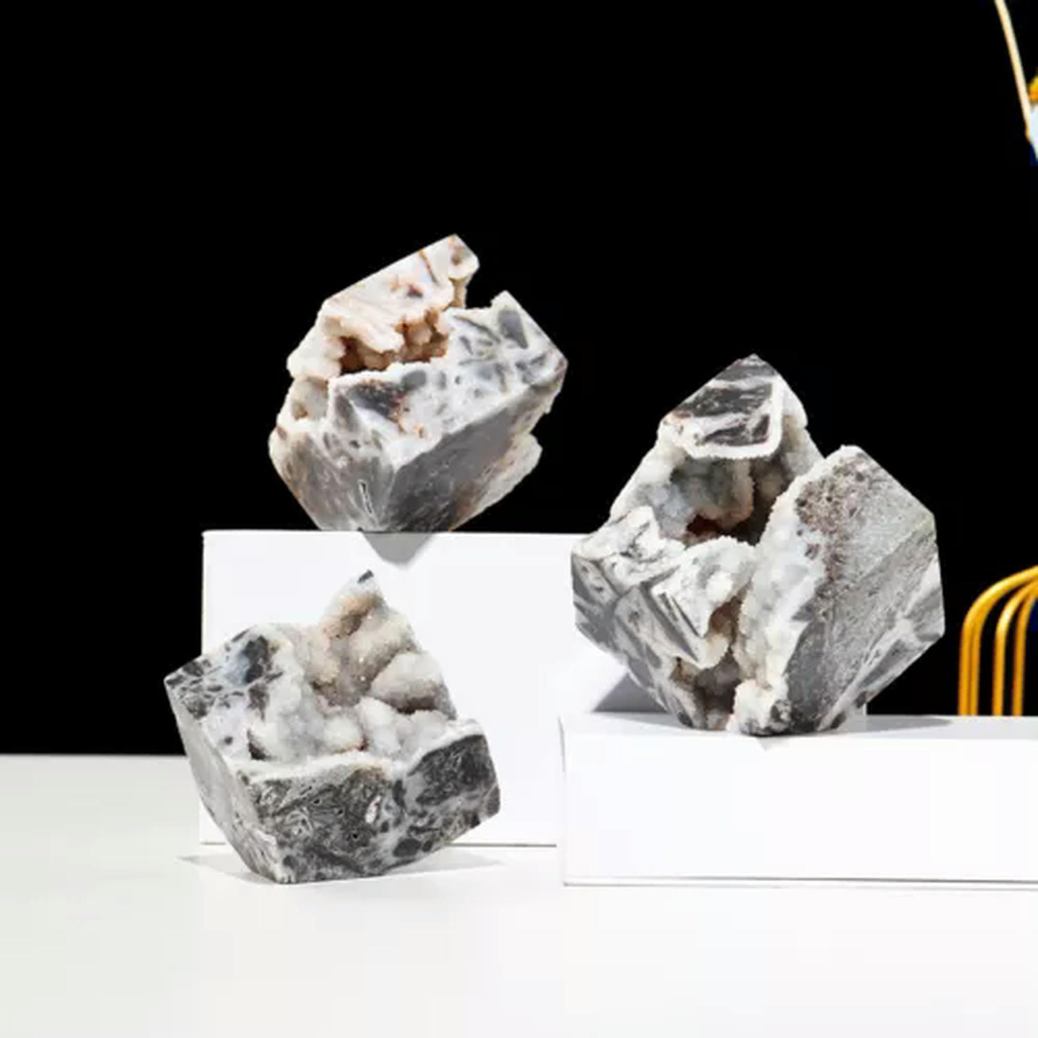 200~400g Natural Druzy Sphalerite Cube Crystal Specimen-300~400g
