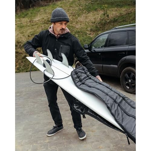 Db Journey The Surf Day Bag - Midlength Surfboard Bag with Handle, Surf Bag with Rib Cage Protection, Compressible, Adjustable length, Fits 1 Board, 30L - Black Out - Thumbnail 2