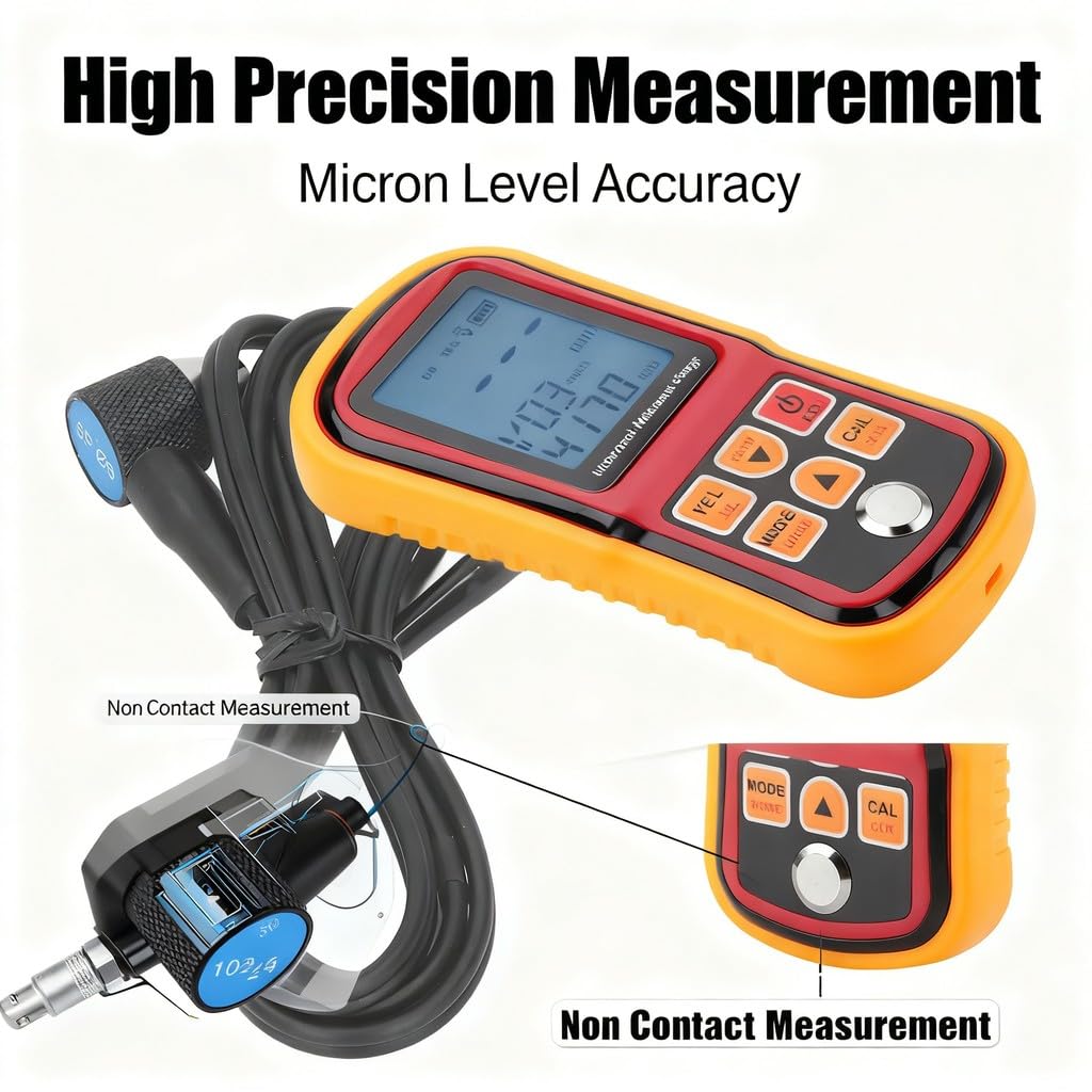 Ultrasonic Thickness Probe Standard Transducer, 5P Dia6 Replacement for GM130 - Measurement, Non Testing, Wide Material Compatibility