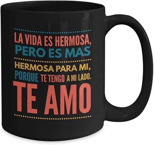 Miniatura 4 de Taza de Café Te Amo Vaso, taza de café divertidas, tazas personalizadas, taza de café inspiradoras, taza con mensajes positivos.